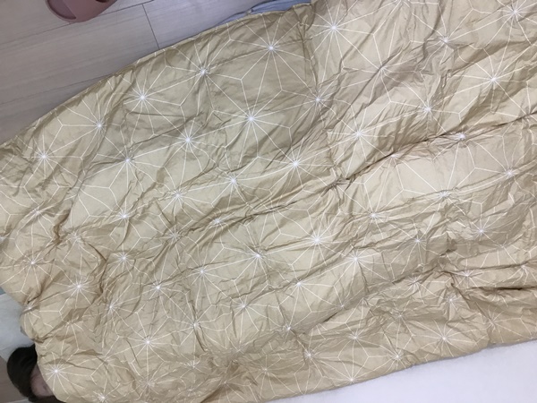 寝たところ