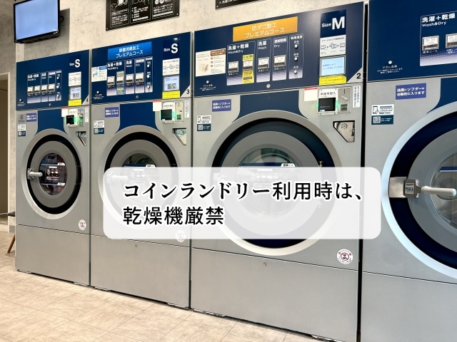 ランドリーの乾燥機は不可